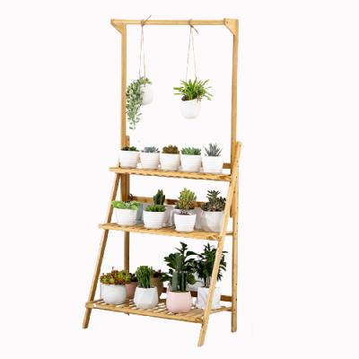 China Viable Hot Selling Good Quality Multi-Layers Flower Potted Plant Folding Basket Flower Display Rack Hanging Shelves for sale