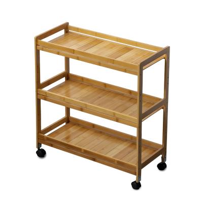 China China Factory Quality Super Sustainable Movable Storage Rack Silent Household Dining Trolley Storage Rack for sale