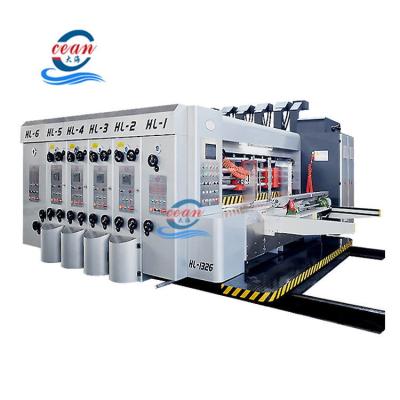 China Automatic Rotary Carton Box Printing Making Slotter Machine Die Cutting Printing Carton Box Machine for sale