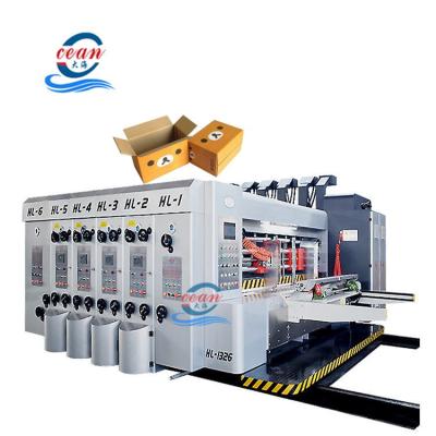 China Flexible Package Printing Flexo Printing Corrugated Paper For Making Cardboard Boxes Fully Automatic Pizza Box Machine for sale