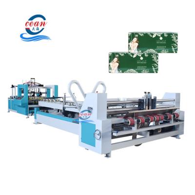 China machinery & Hardware Corrugated Folding Cardboard Gluing Machine Cardboard Box Folder Gluer Machine for sale