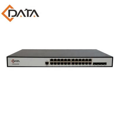 China Network Ethernet L2+ MANAGED ETHERNET SWITCH 24GE + 4SFP+ for sale