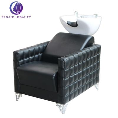 China Modern hot sale vintage shampoo chair shampoo backwash unit shampoo bed for sale