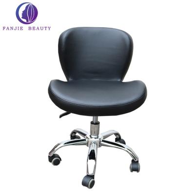 China New Arrival Black Beauty Salon Modern Adjustable Stool Popular Style Leather Adjustable Salon Stool for sale