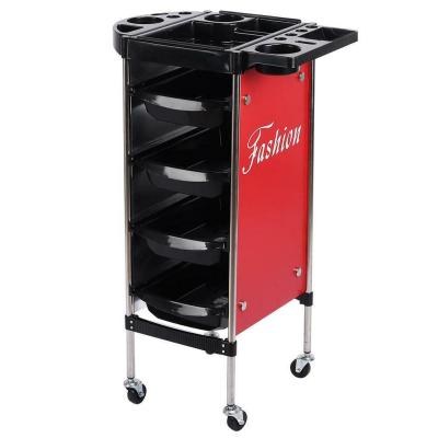 China Hairdresser Trolley Barber Beauty Storage Hair Rolling Trolley Luxury Salon Set W Drawer for sale