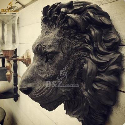 China Life Size Bronze Sculpture Lion Head Sculpture Europe Hot Selling Fantasy Statue for sale