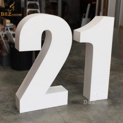 China Europe Store Front Sign Room Numbers Signage Stainless Steel Metal Letters for sale