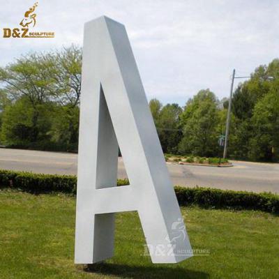 China Europe Landscaping Custom Red Stainless Steel AMOR LOVE HOPE Letter Sculpture / Abstract Decoration Art for sale