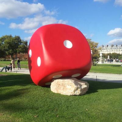 China Europe Abstract Large Outdoor Square Metal Stainless Steel Colorful Modern Sculpture for sale