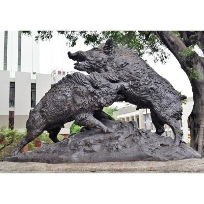 China New Europe design copper garden statues boar statue on hot sale for sale