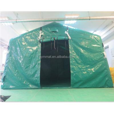 China 0.45-0.9mm Plato PVC Tarpaulin 20 People Oxford Emergency Shelter Military Relief Rescue Tent for sale