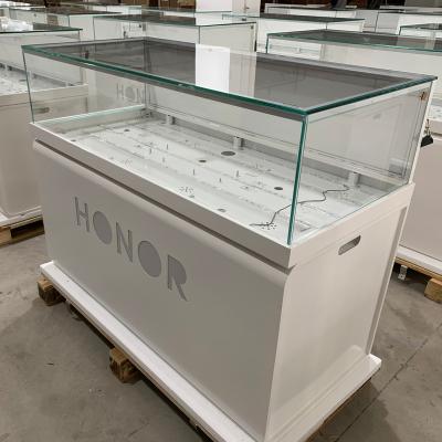 China Stores Customized Phone Store Show Counter Glass Cell Phone Counter Sales Stand Cell Phone Accessories Display Retail Store Fixtures for sale