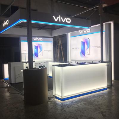 China Shops cell phone display design counter retail glass display counter for cell phone store furniture phone counter display design for sale