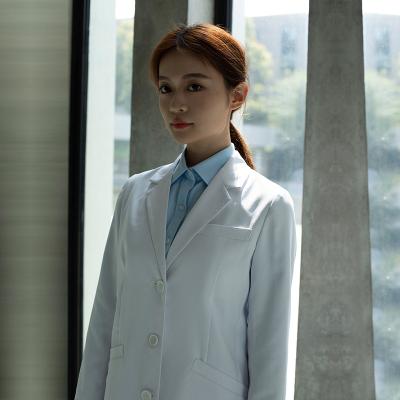 China Anti wrinkle the United States high-end white coat oral doctor female thin sleeve new Korean version of the long sleeve summer version of the oral doctor for sale