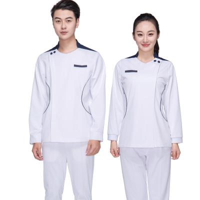 China Comfortable Japanese Private Fashionable Maternity Nurse White Hospital Uniform Designs In Stock Uniforms for sale