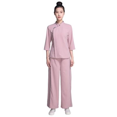 China Wholesale SPA Beautician Slim Hairdresser Salon Suit Hotel Spa Uniform Uniform for sale