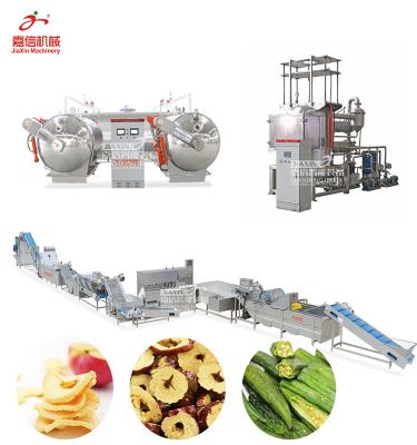 China High Efficiency Hot Sale Apple Crisp Chips Vacuum Dry Machine for sale