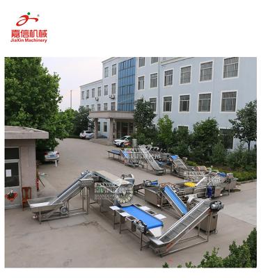 China High Efficiency Fruit And Vegetable Carrot Washing Cutting Processing Machine for sale