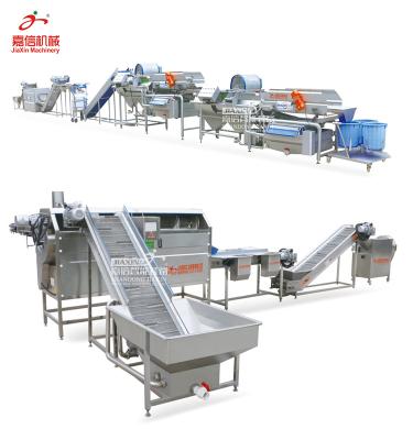 China Fruit And Vegetables CE Certificated Sweet Potato Washing Cutting Processing Machinery for sale