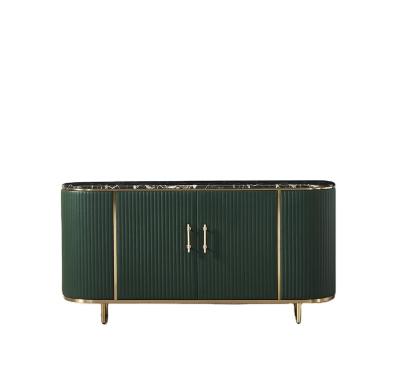 China Wholesale Price Modern New Arrival Style Green Color Furniture Solid Wood Sideboard for sale