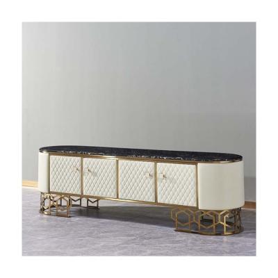 China Modern White Color Luxury New Arrival Wholesale Price Modern TV Cabinet Console for sale