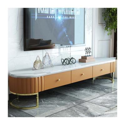 China Modern Italian Light Luxury Furniture Wooden Simplistic Style Living Room TV Table With Center Drawers Table TV Stand for sale