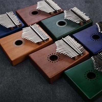 China Wholesale 17 Key Piano Thumb Kalimba Mini Kalimba Musical Instrument Playable Mahogany Factory Kalimba Set for sale