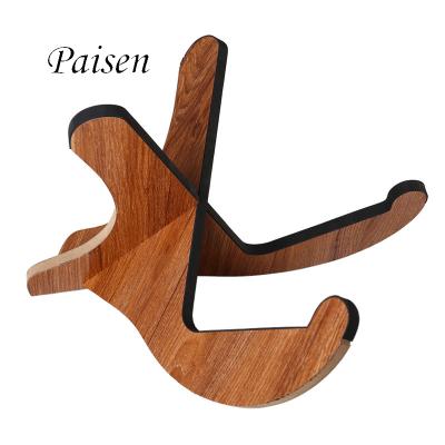 China Fashionable Paisen de guita Restr Portable Wooden Stand Wooden Guitar Accessories Stand Hanger Mount for Electric Acoustic Guitar for sale