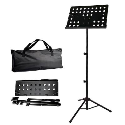 China Paisen folding large folding and music stand panel bag is more convenient to carry professional music stand HY-206 for sale