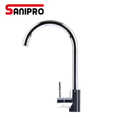 China Metered Faucets Sanipro 304 Stainless Steel Mirror Polished Surface Water Faucet for sale