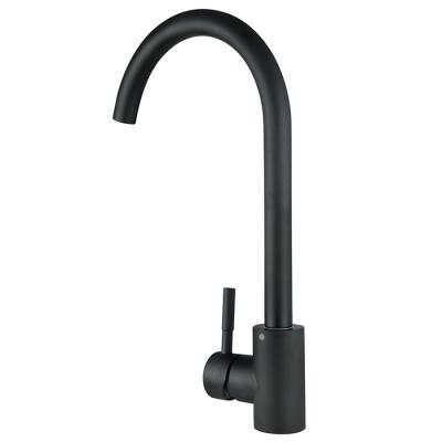 China Low MOQ Hot Sale Cheap Faucets Sanipro Metered Hot Factory New Develop Design Matte Black SUS 304 PVD Gold Stainless Steel Kitchen Faucet for sale