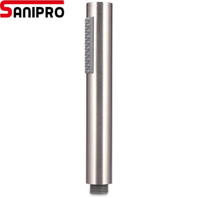 China With Diverter Sanipro Universal Shower Head Bath Shower Hand Held Pencil Fixed High Pressure Single Function Hand Stainless Steel for sale