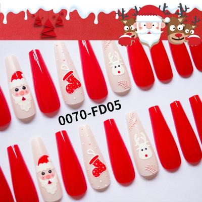 China Meaterial 2022 Eco-Friendly Christmas Fake Nail Gel Press Back On Nails Nail Boxes For Press On Cardboard for sale