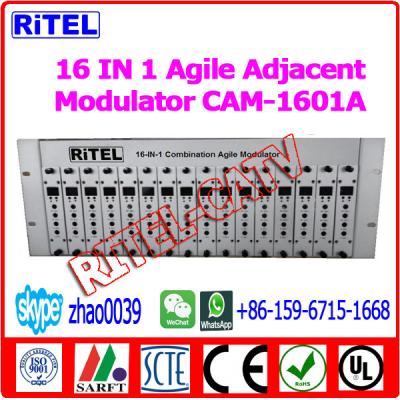 China 16-in-1 Agile Adjacent Modulator CAM1601A for hotel/community/campus/coference for sale