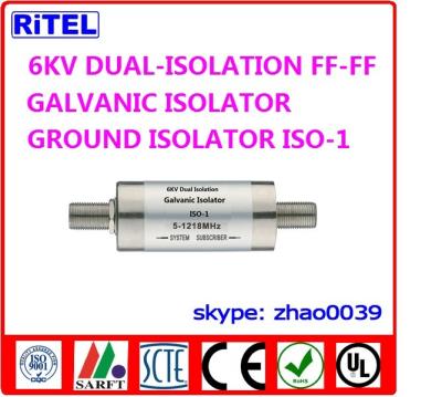 China catv_matv_satv 6KV protection high quality dual isolation galvanic isolator,ground isolators ISO-1 for set top box for sale