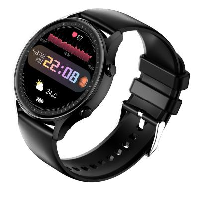 China mk8 one click touch screen and blood pressure border connection heart rate monitoring HD resolution round information push smart watch for sale