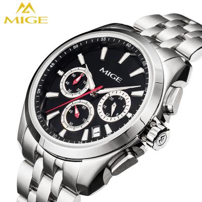 China New original fashion wrist quartz watch waterproof cool men's stainless steel supplier day/date wrist watch sport for sale