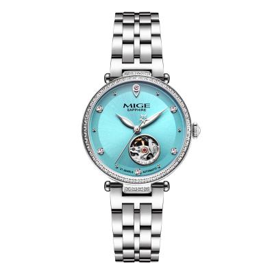 China 2019 New Automatic DIVER Watch Stainless Steel Wrist Women Watch Diamond Fashion Waterproof Ladies Watch for sale