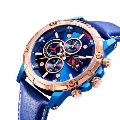 China Best Selling Automatic Date Running More Accurate Mens Sport Solid Skeleton Chronograph Quartz Watch Feature Luxury Watch For Men for sale