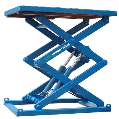 China Factory Easy Customization Safety Operation Safety Electric Pile Scissor Lift Work Platform Hydraulic Cleaning Lift Table Small for sale