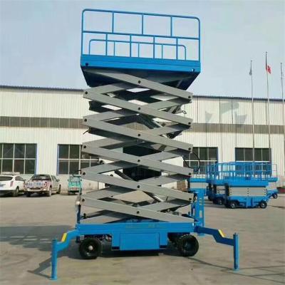 China Easy Operation Safety Convenience 8m Self Propelled Platform Scissor Lift Fully Automatic Hydraulic Lift for sale