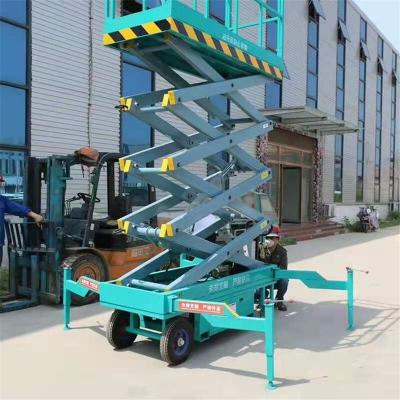 China Easy Operation Safety Convenience 6-18M Mobile Electric Hydraulic Scissor Lift for sale