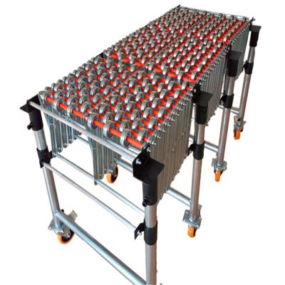 China Heat Resistant Gravity Roller Conveyor Stainless Steel Flexible Conveyor Belt for sale