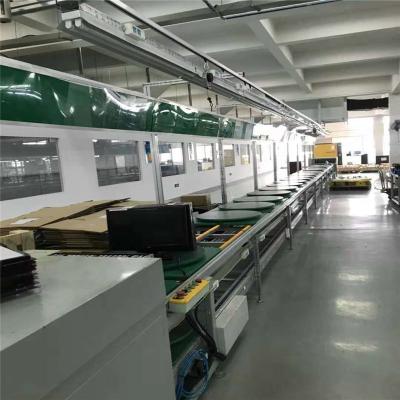 China Heat Resistant Fax Machine Assembly Line Circle Conveyor Stainless Steel Hopper Container Discharging Belt Conveyor Transport Belt Conveyor for sale