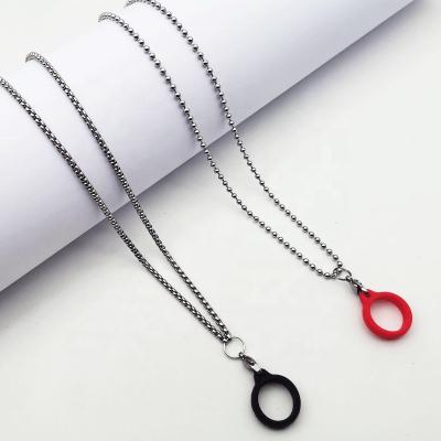 China FASHIONABLE Hot Selling Stainless Steel Cigarette Silicone Holder Chain Electronic Necklace for sale