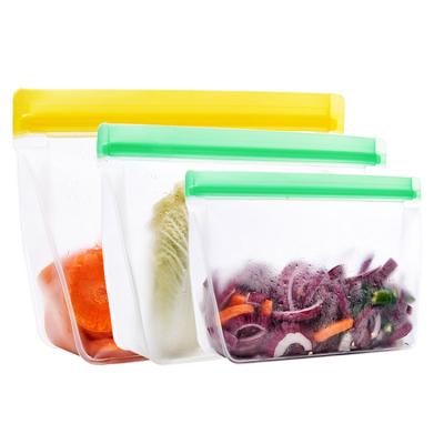 China Wholesale Low Price Waterproof EVA Fresh Resealable Food Storage Bag Recyclable for sale