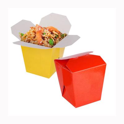 China Customized Logo Disposable Eco - Friendly Portable Fast Food Packaging Paper Boxes for sale