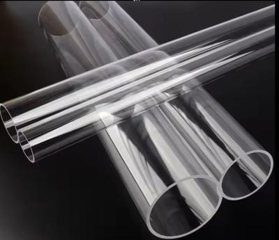 China Pure Clear Acrylic Round Acrylic Tube Pipe With Large Diameter Clear Rigid Tubing for sale