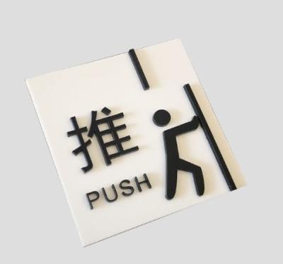 China Nieuwe mode buiten 3D acryl signage Advertentie borden Push letters voor begeleiding Te koop