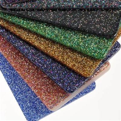 China Heldere kleurrijke muur 3mm 4mm 5mm plexiglas Glitter Acrylplaat met marmeren glans Te koop